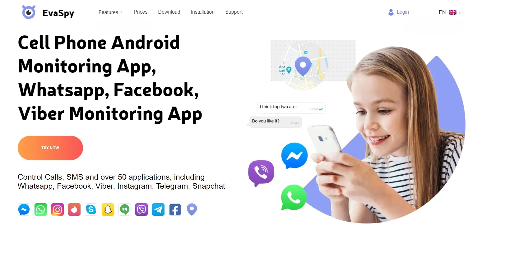 Aplikasi Sadap FB Messenger - EvaSpy