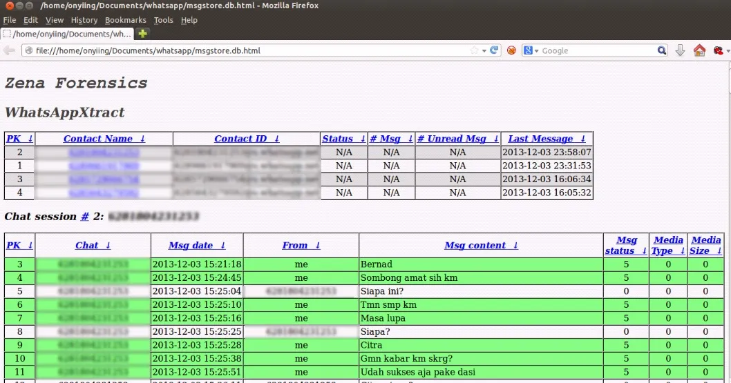 Xtract Hack Aplikasi WhatsApp