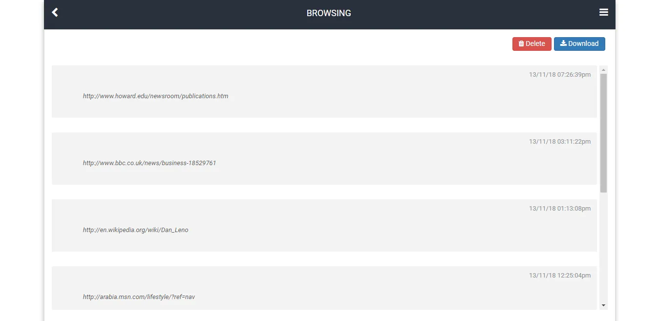 Sadap browser - MobiStealth