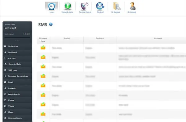 sadap pesan sms