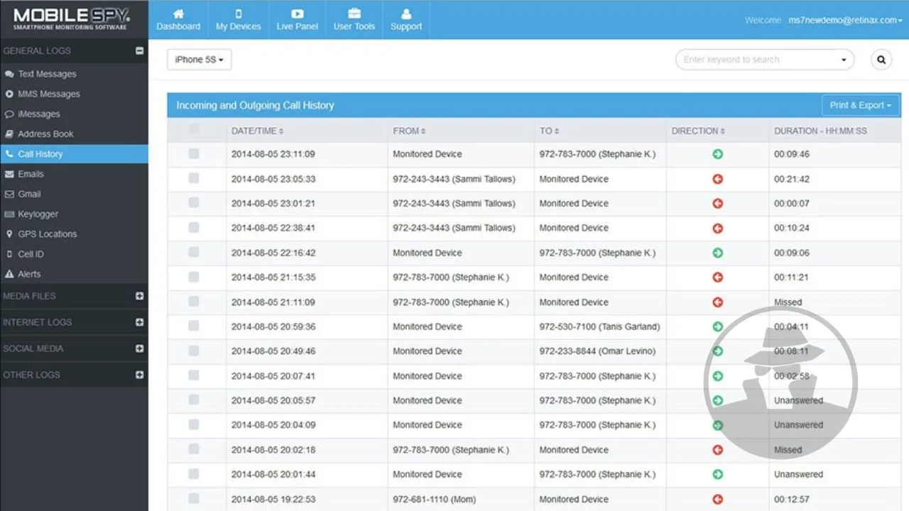 Demo Mobile Spy - Rekam Panggilan Suara WA
