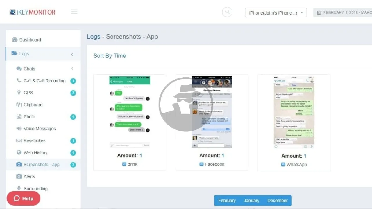 Aplikasi iKeymonitor - Hack Facebook Messenger