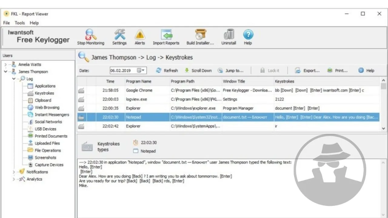 Software Keylogger Iwantsoft
