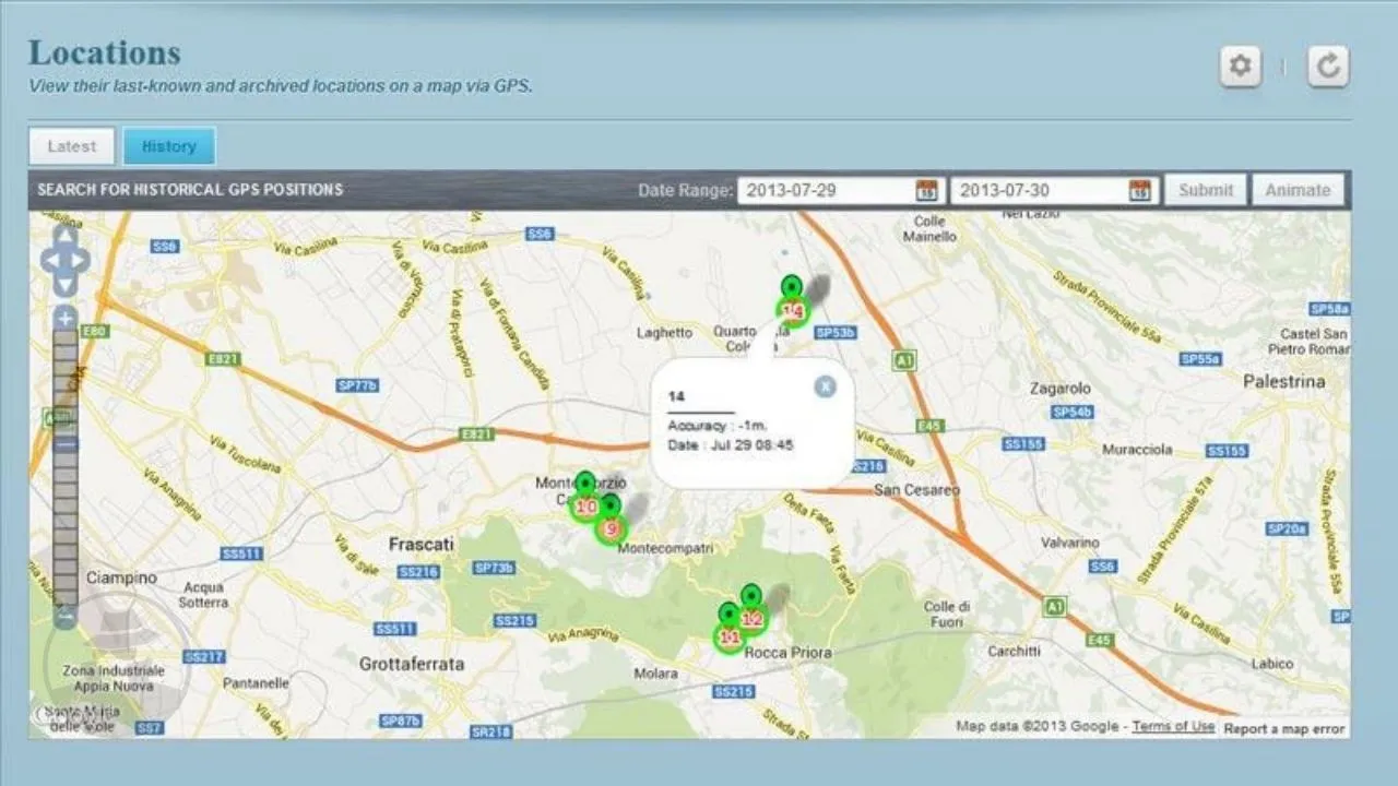Demo FlexiSpy - Lacak Lokasi GPS