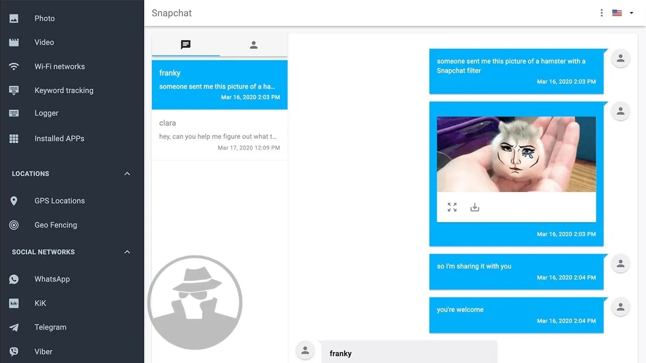 Aplikasi mSpy - Hack Aplikasi SnapChat