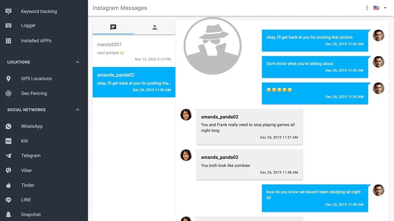 Aplikasi mSpy - Hack Akun Instagram