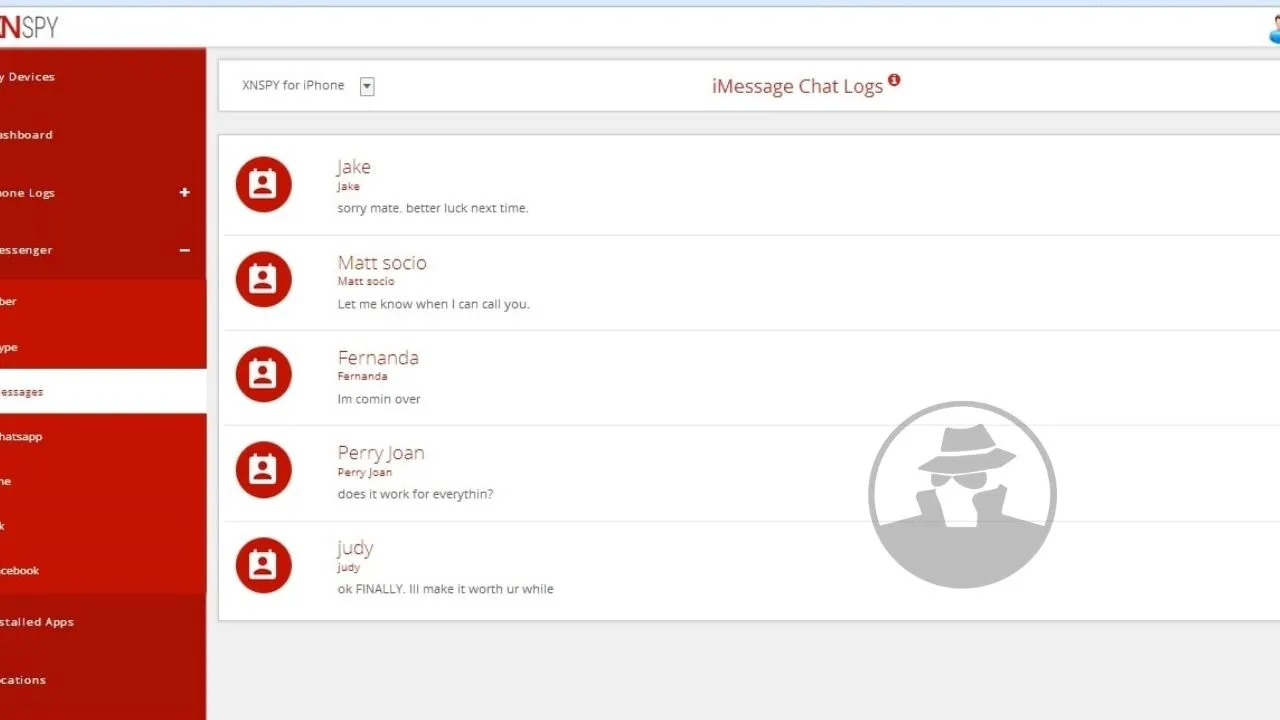 Aplikasi XnSpy - Sadap iMessage
